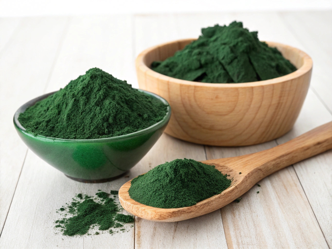 Närbild på spirulina